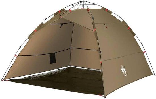 Famanu Campingzelt - Aufklappbar - Für 4 Personen - Olivgrün