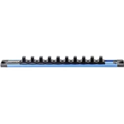 Gedore, Steckschlüssel + Stecknuss, SL 3010 SL 3010 Steckleiste 3/8" magnetisch, leer, 10 Steckplätze (B x H
