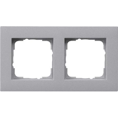 Gira Abdeckrahmen 2fach alu 0212255