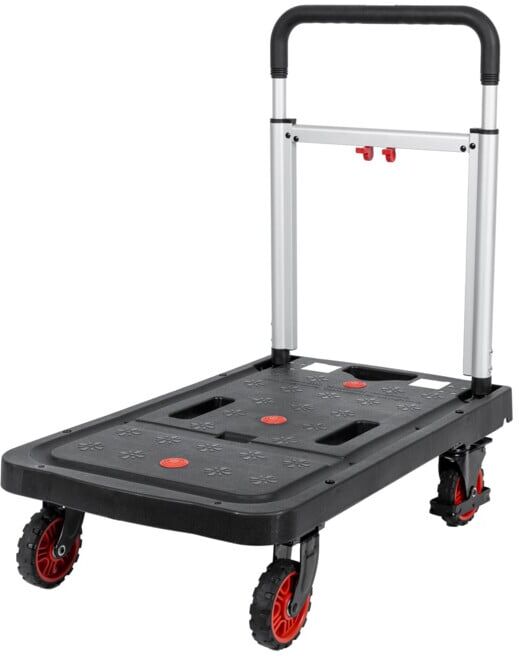 Chariot à plate-forme STIER entièrement repliable, capacité de charge 137 kg (904596)