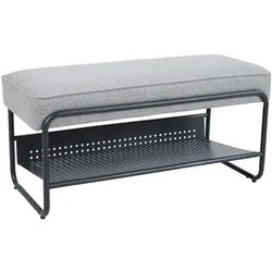 En.Casa, Schuhschrank, Schuhbank Lillehammer 90x37x42 cm Grau (16 x 37 x 42 cm)