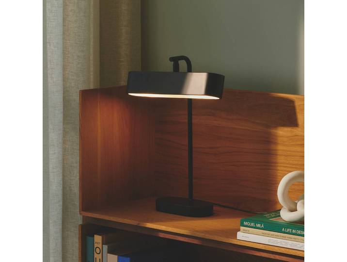 Nordlux Schreibtischlampe Merlin, schwarz, für Arbeitszimmer / Büro, Metall, Tischlampe