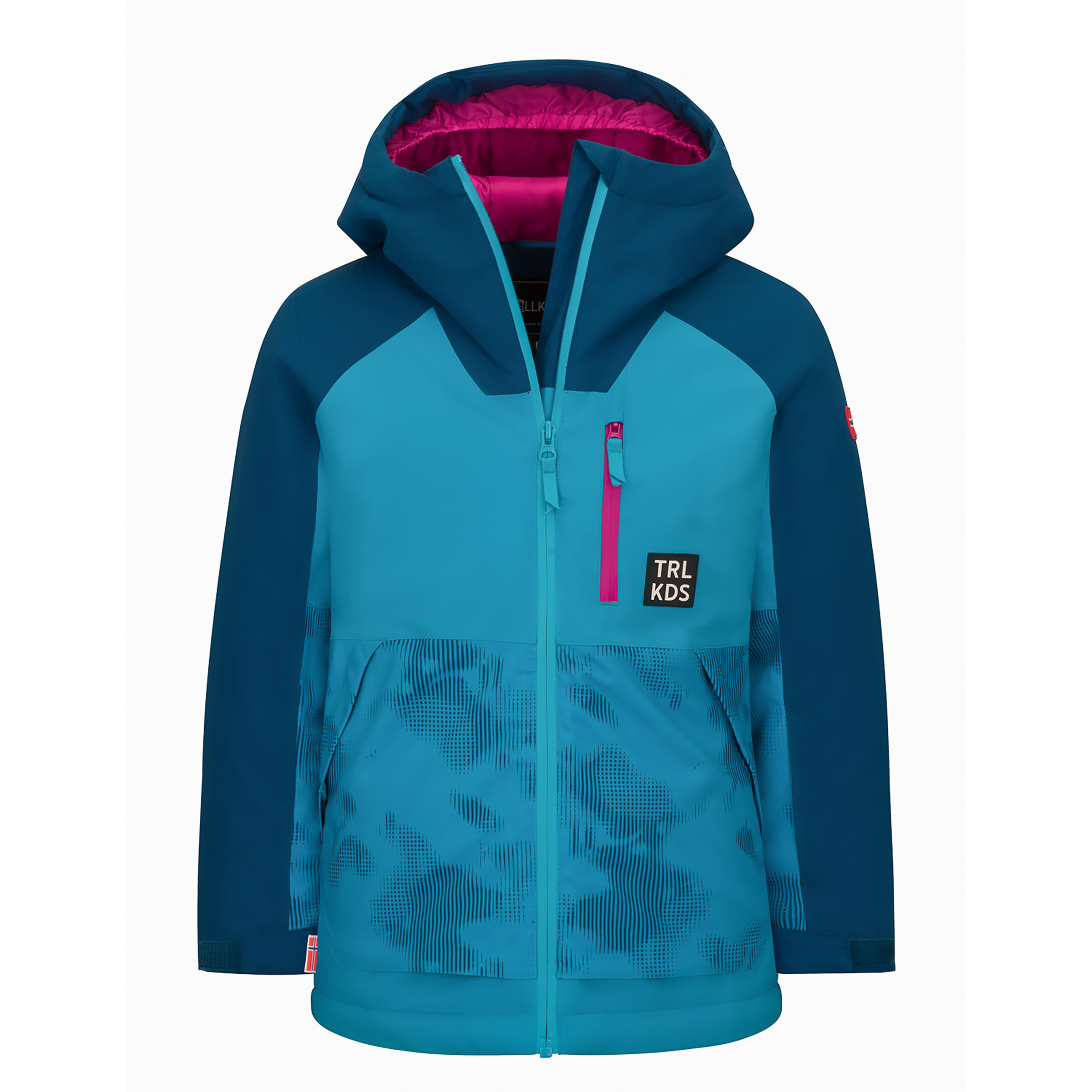 Trollkids Girls Lifjell XT Kinder Isolationsjacke tuerkis Größe 128 Skifahren Wasserdicht