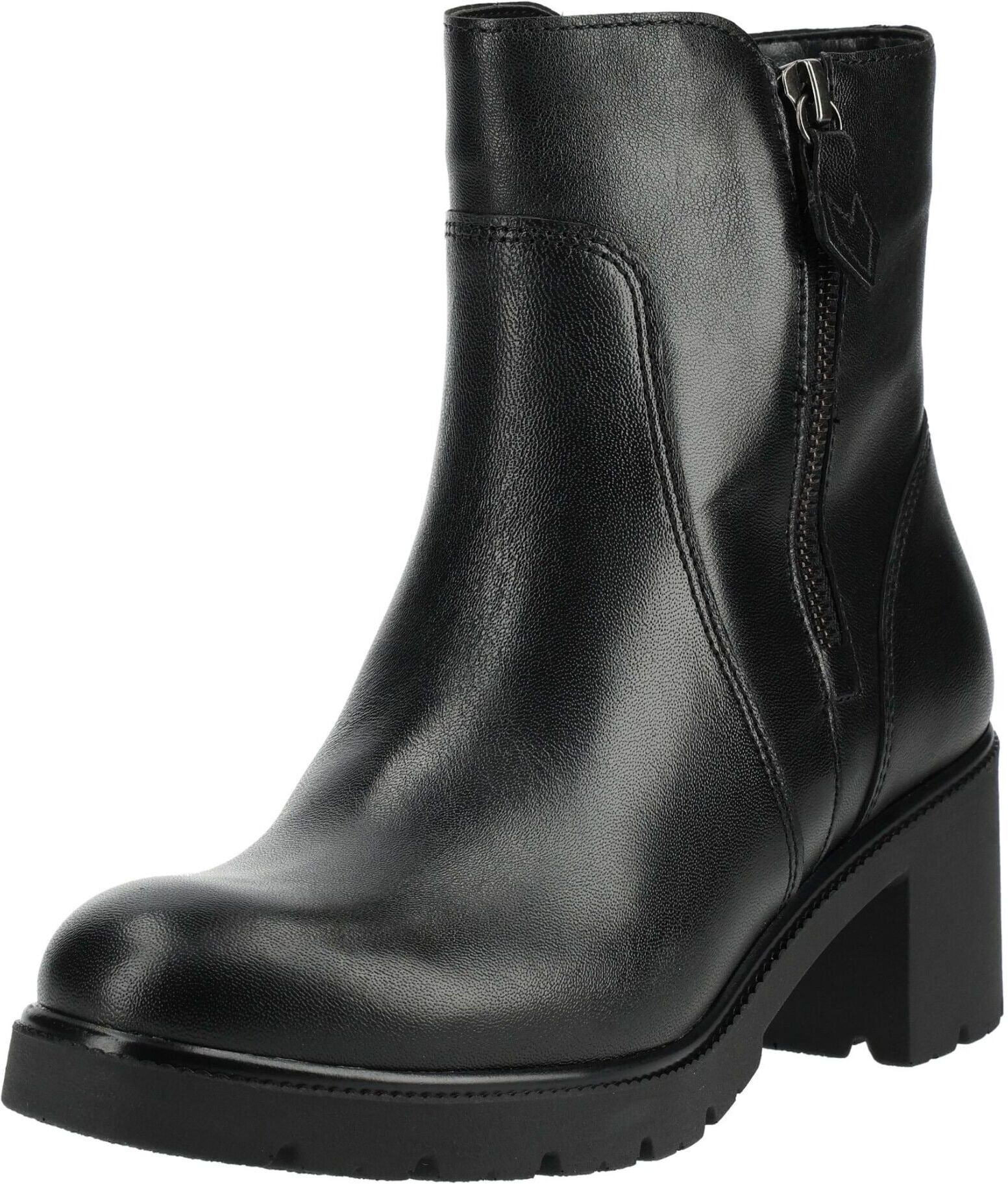 Stiefelette GABOR "Gabor Stiefelette Nappaleder", Damen, Gr. 37, schwarz, Nappaleder, Schuhe Stiefelette