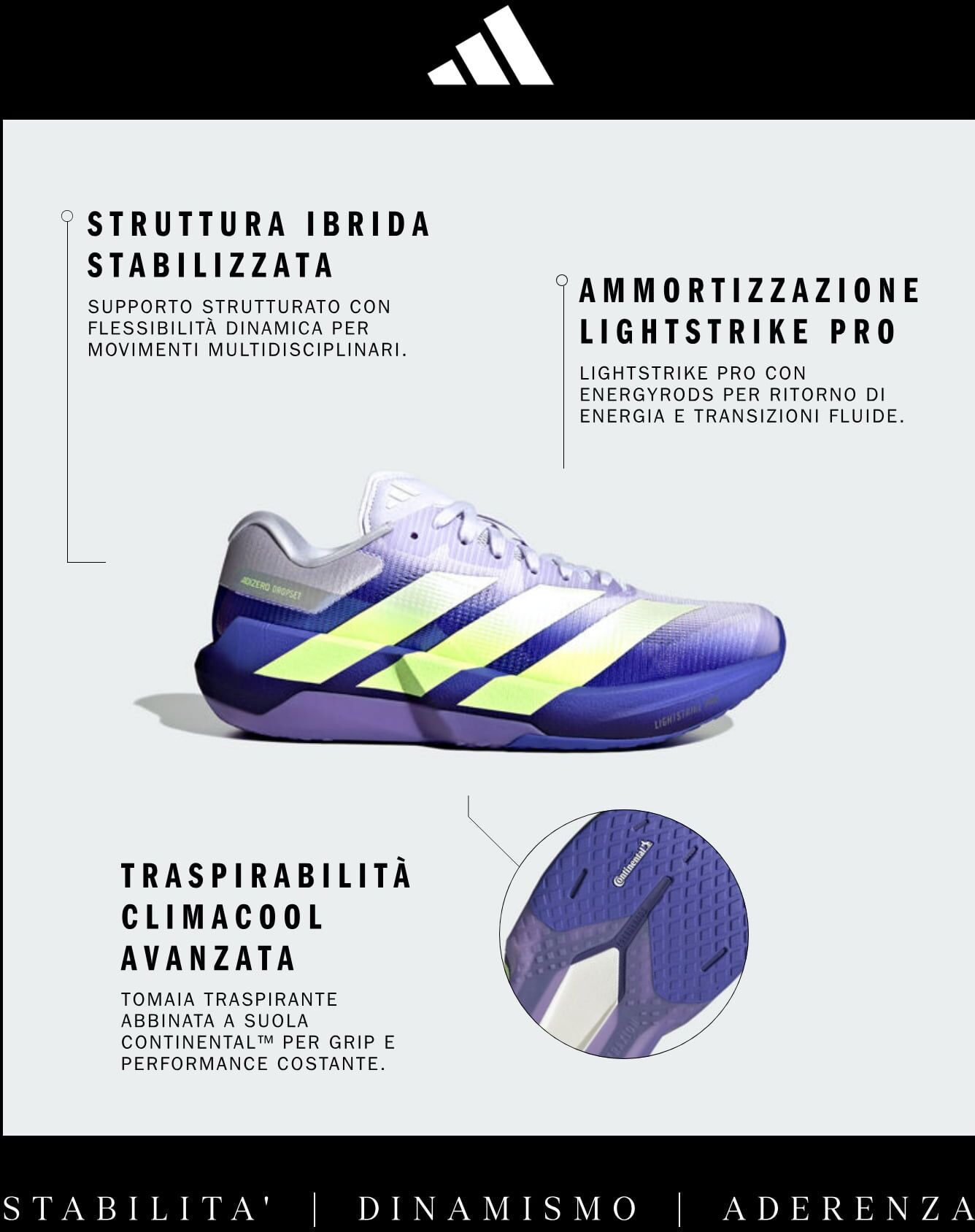 Adidas Adizero Dropset Pro W - Scarpe Training - Donna - Viola 38