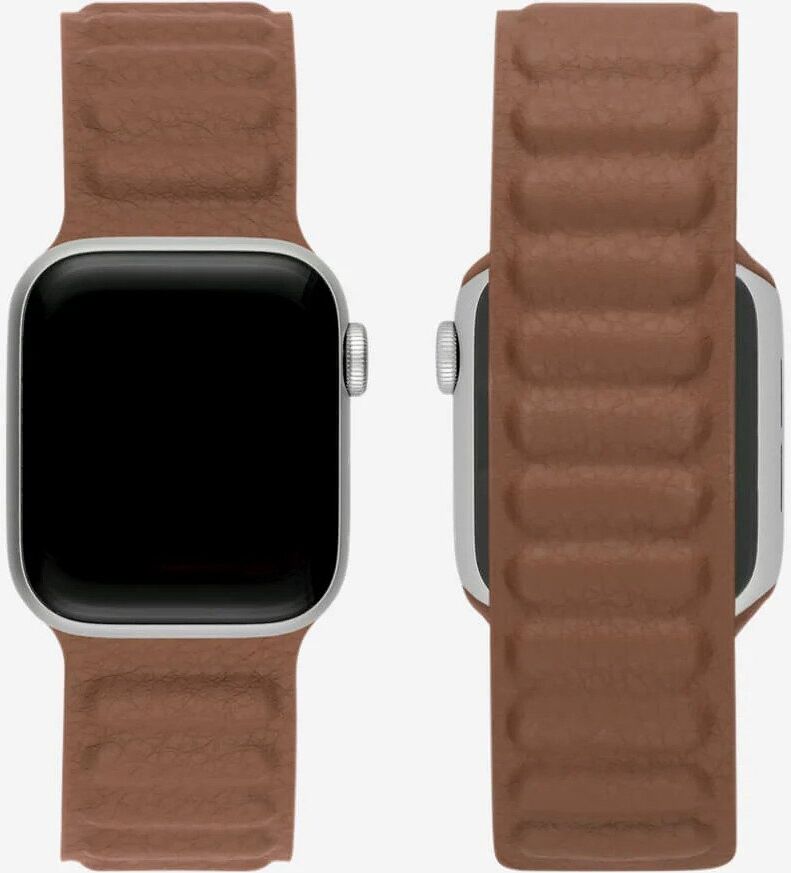Apple Watch Leather Link Strap (40mm) - Saddle Brown, Used - Like New