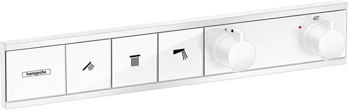 Hansgrohe RainSelect Fertigmontageset 15381700 Unterputz-Thermostat, 3 Verbraucher, mattweiß
