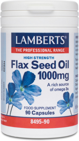 Lamberts Flax Seed Oil 90 Capsules 1000 mg