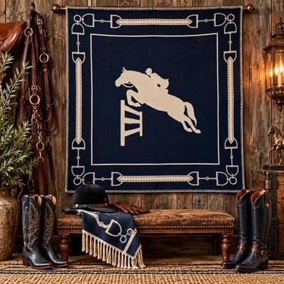 In2Green Equestrian Jumper Throw