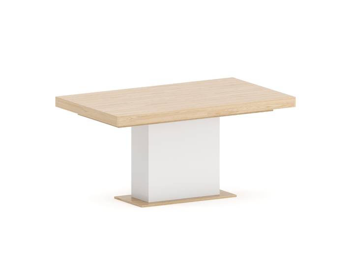 Esstisch ausziehbar RAVI 150/200 x 90 cm braun/weiss