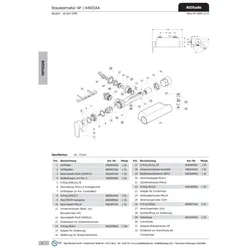 Ideal Standard Anschlußnippel ATTITUDE, kpl., A962452AA Bade/Brause AP, Chrom