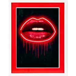 Kunstdruck Neon Passepartout (BHT 40x50x5 cm) - BHT 40x50x5 cm