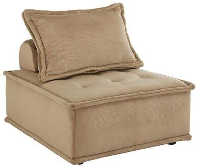 iNSPIRE Q Modern Eureka Velvet Convertible Modular Seating with Pillow Back