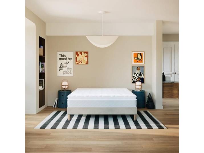 SLOME Matelas ressorts 30cm Bien-être Suprême 200x200 cm