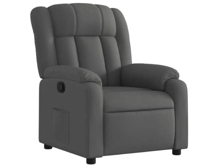 Fisinber Relaxsessel mit Liegefunktion, Ruhesessel Stoff Dunkelgrau Ergonomische 135 Grad Liegeposition und weiche Polsterung für erholsame Momente im heimischen Wohnzimmer oder Büro.