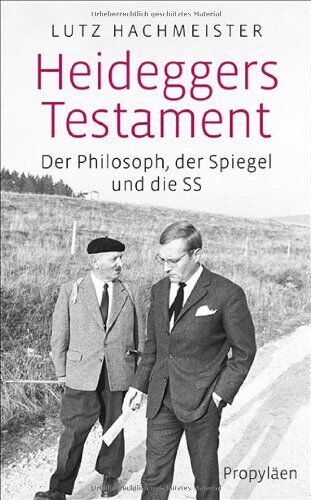 Lutz Hachmeister - Heideggers Testament: Der Philosoph, der SPIEGEL und die SS - Preis vom 30.09.2026 22:30:23 h