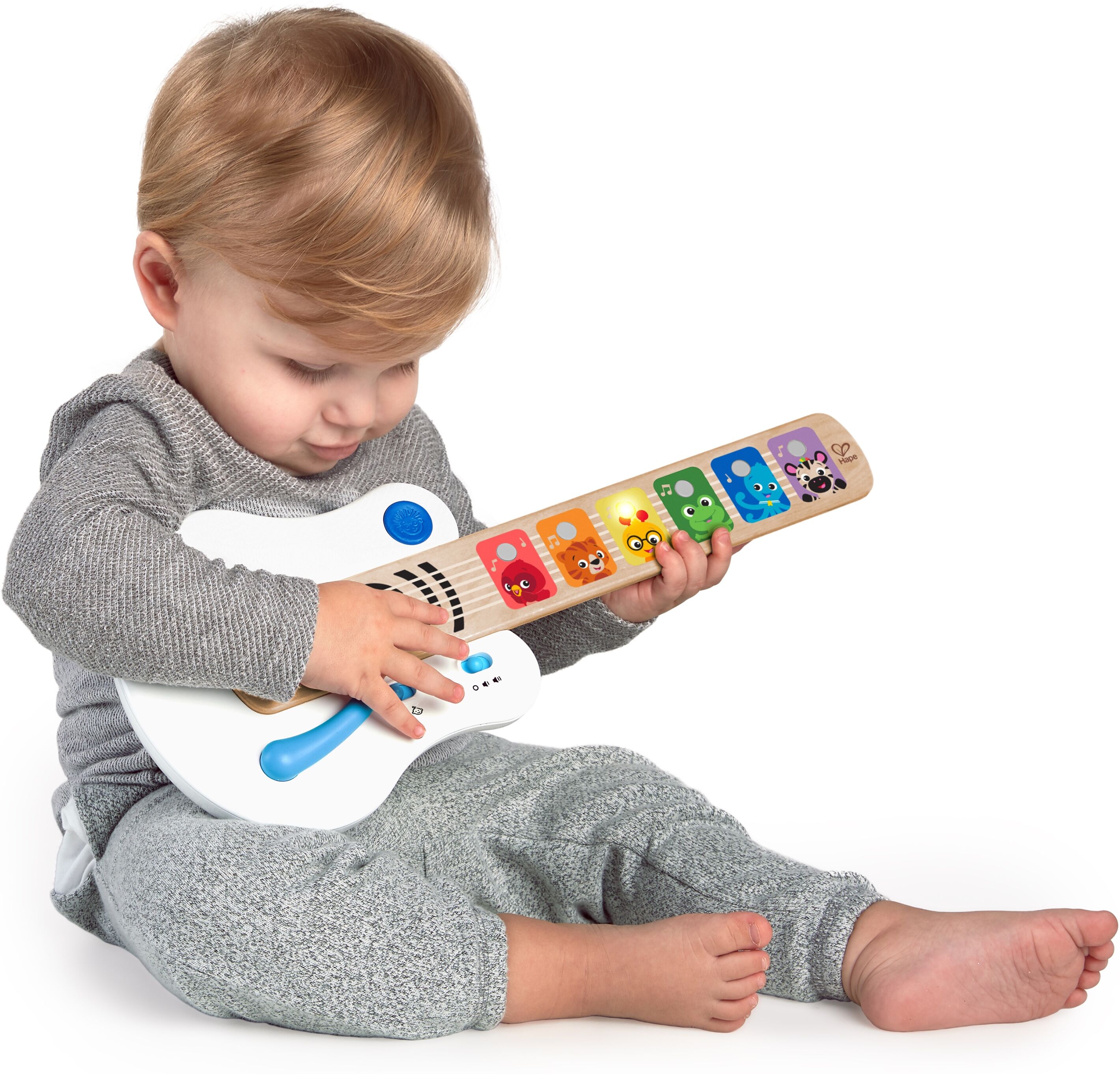 Spielzeug-Musikinstrument BABY EINSTEIN "Touch Gitarre Magische Melodien", bunt, Spielzeug-MusikinstrumenteB:53cm H:5cm T:20cm, Holz, Kunststoff, Spielzeug-Musikinstrument, mit Licht & Sound, B:53cm H:5cm T:20cm