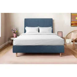KOPFTEIL gepolstertes – ozeanblauer Stoff - 150 cm