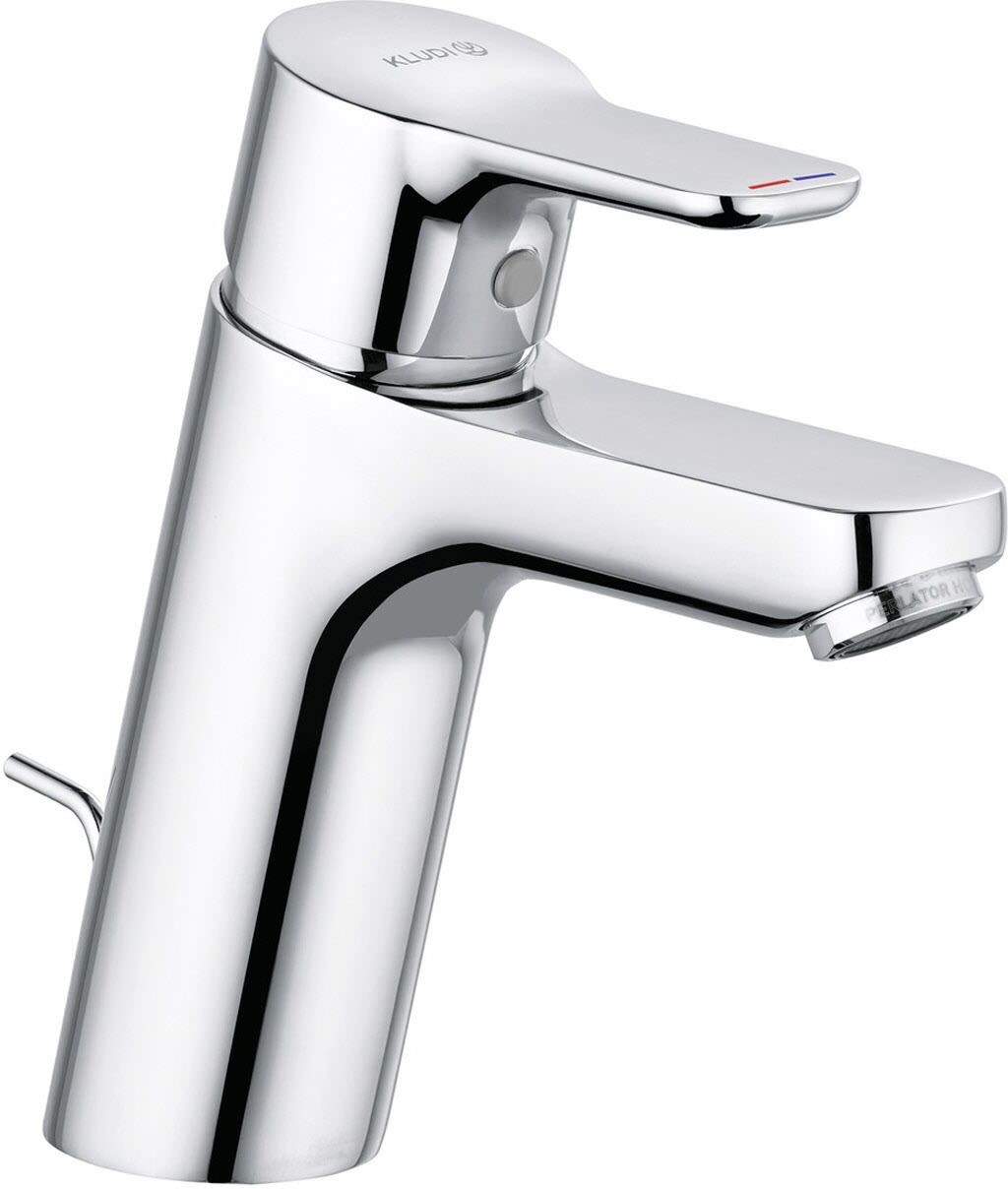 Kludi PURE&EASY Waschtisch-Einhandmischer 100 mit Metall-Ablaufgarnitur