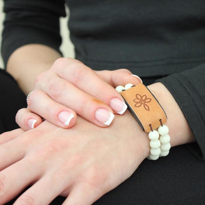 MYLUMI Bracciale Smart Shamballa Plus -avoriolina Piccolo-avoriolina Piccolo