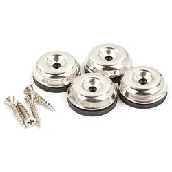 Fender Pure Vintage Sphinx Glides 4x Metall/Gummi Füße - Ersatzteil Verstärkung