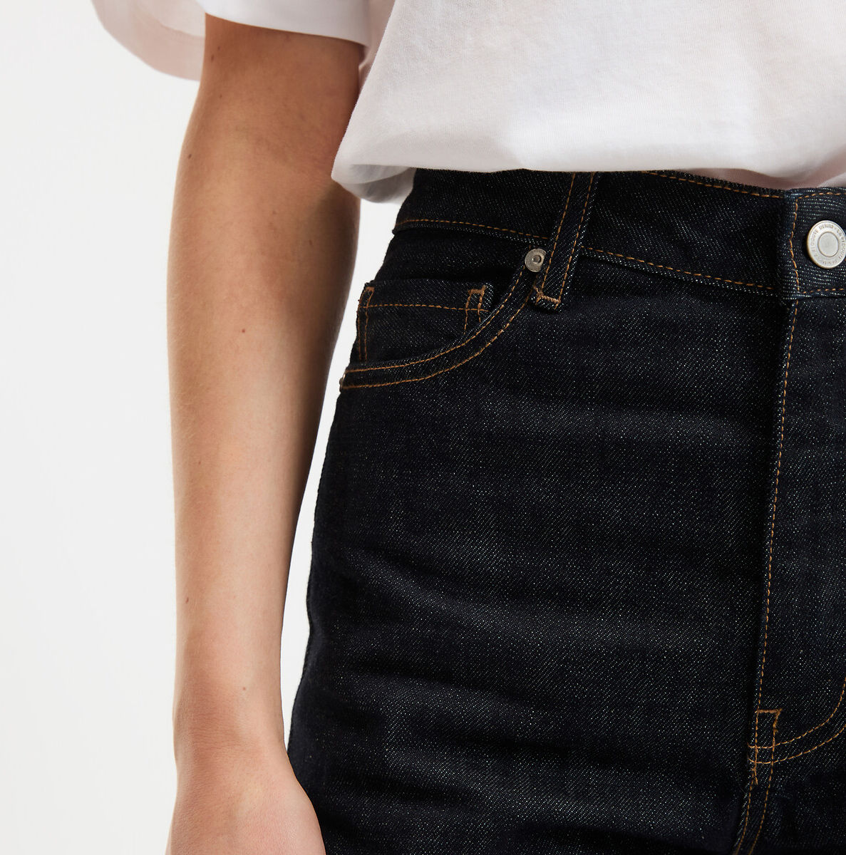 LA REDOUTE COLLECTIONS Jean droit Selvedge, taille standard, 5 poches