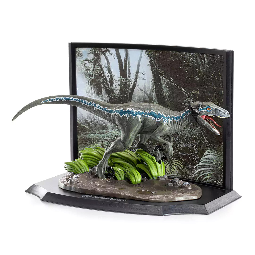 Noble Collection Jurassic Park Velociraptor Blue Raptor Recon beeldje, 8 cm