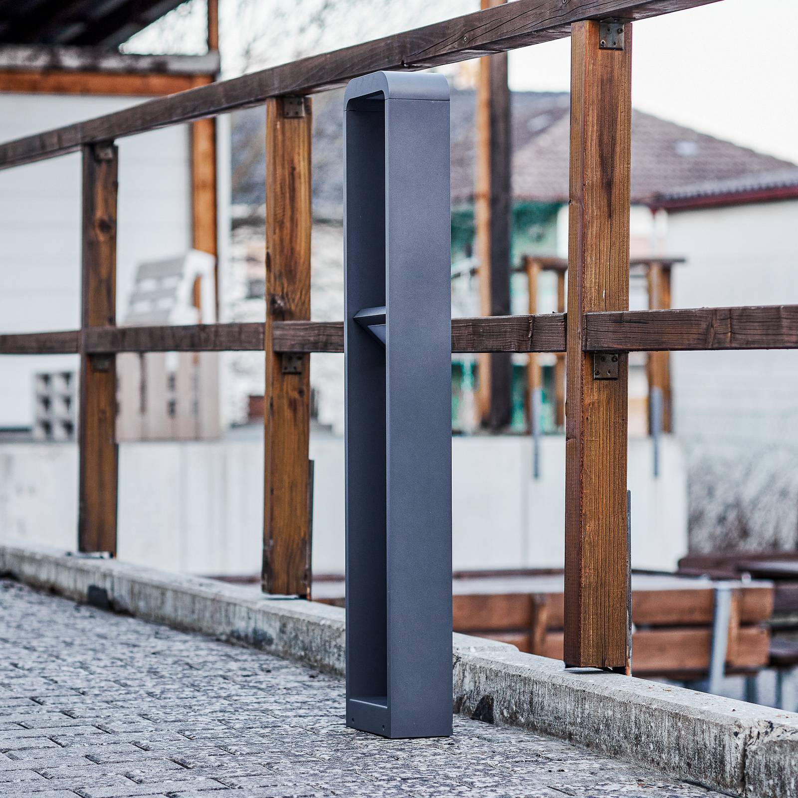 LED Pathway Light Darko Lindby, Alu / grey / zinc, Aluminium, Modern, Outdoor lights