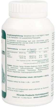 Korallen Kalzium 500 mg Kapseln