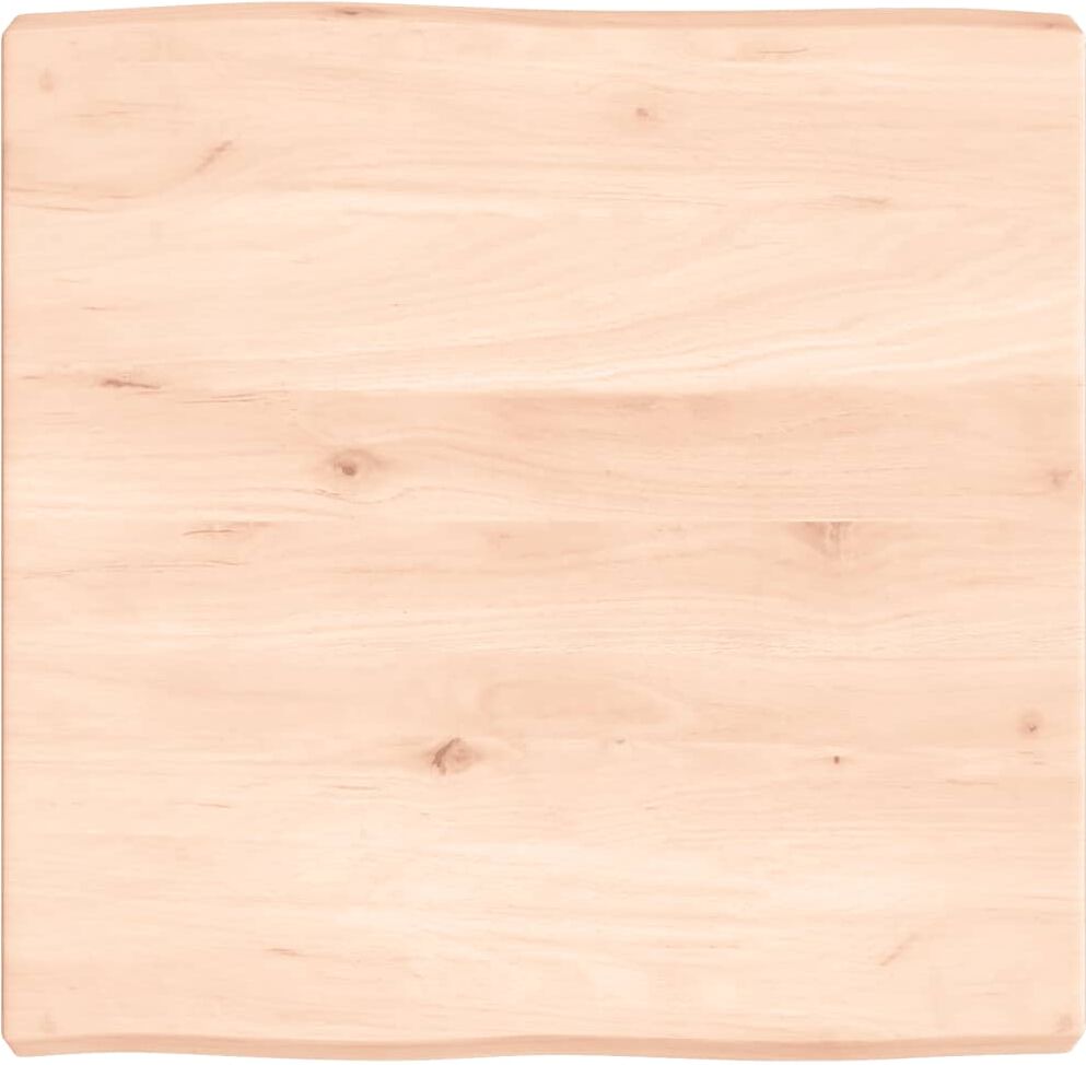 vidaXL Dessus de table bois massif non traité bordure assortie
