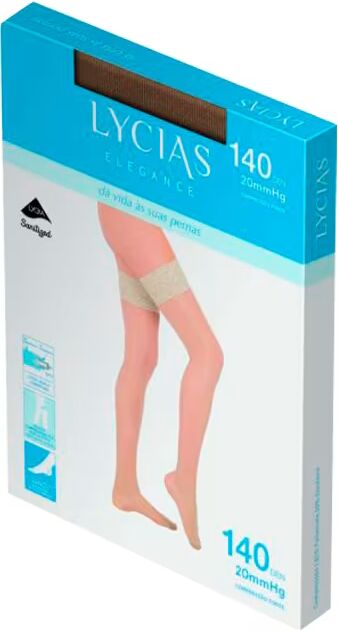 Lycias Meia Aderente Elegance 140Den Nudo T4