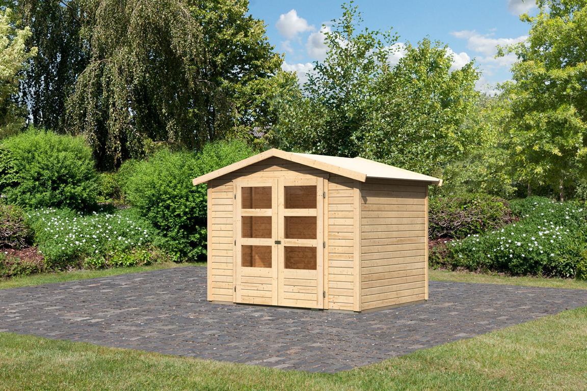 KARIBUHOLZT SH Amberg 3 natur 246x186x201 08441794
