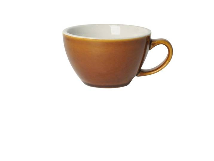 Diverse Café-Latte-Tasse Eggi Caramel Porzellan H 7 cm 0.3 l - Café-Latte-Tasse