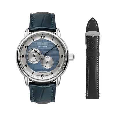 Automatikuhr ZEPPELIN "Friedrichshafen", blau (dunkelblau), Armbanduhren, Herren, Automatikuhr, Armbanduhr, Herrenuhr, Made in Germany, Mechanische Uhr