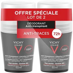 Vichy, Deo, 2er-Set Deodorants - 2 x 50 ml (Roll-on, 50 ml)
