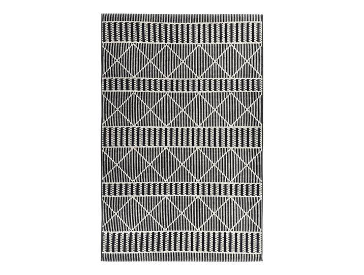 Tapis extérieur Funky Geometric Noir/Noir Tissu 60 x 100cm