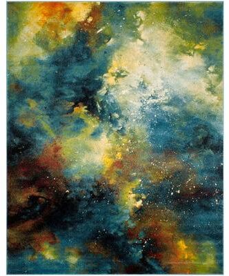 SAFAVIEH Galaxy Cristal Modern Contemporary Celestial Rug