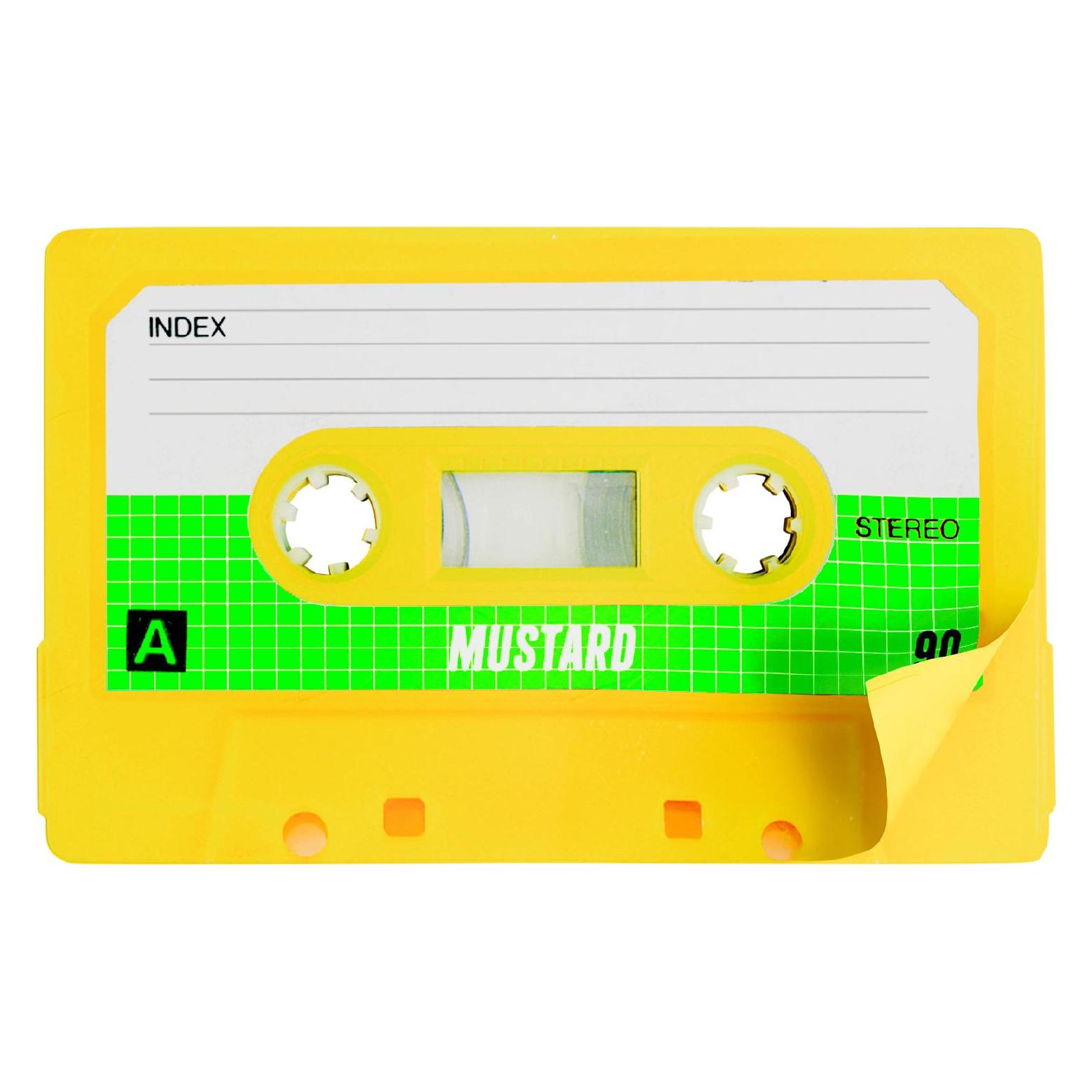 Mustard - Cassette Sticky Notes - 3 inches by 2 inches (76.20 x 50.80 mm) (M16250)