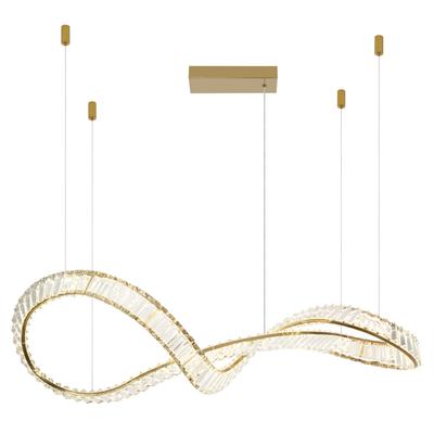 GLOBO LIGHTING Hängeleuchte "NEIL", gold (goldfarben), H: 120cm, 1 Stk., Leuchten, Hängelampe Esszimmer-Leuchte Esstischleuchte Wohnzimmer, Hängeleuchte