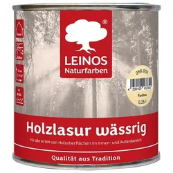 Leinos Holzlasur wässrig 266 Farblos - 0,25 l Dose