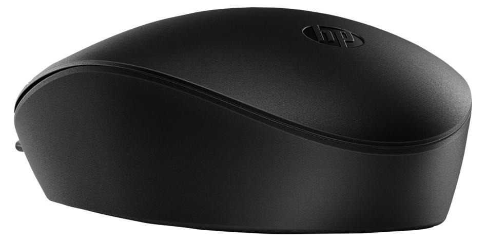 HP 125 Kabelmaus (Bulk120), Beidhändig, USB Typ-A, Schwarz