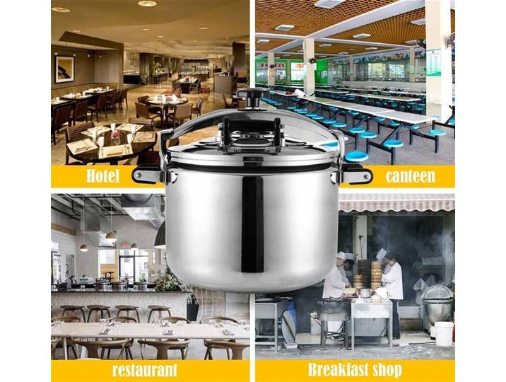 Cuisinière à pression commerciale 3-en-1 : Valve anti-explosion et double sécurité, pour restaurant, hôtel, usage domestique