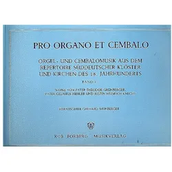 Pro organo et cembalo Band 1, Fachbücher von Gerhard Weinberger