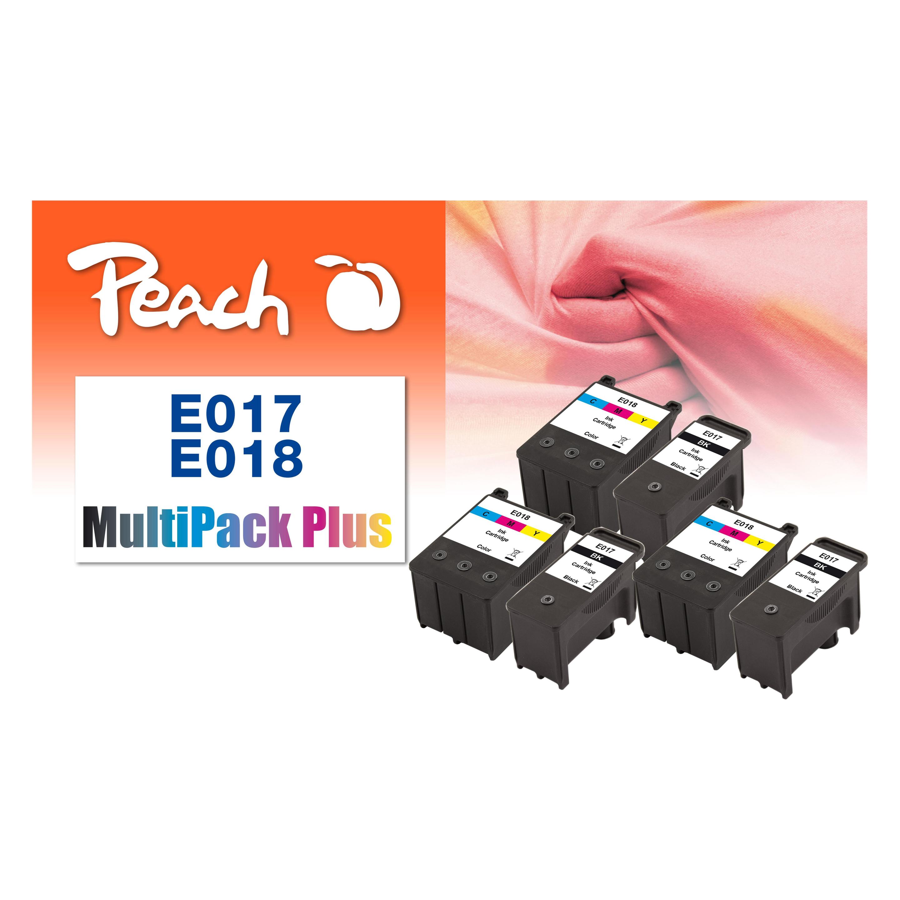 Peach Spar Pack Plus Tintenpatronen kompatibel zu Epson T017, T018 (33150754)