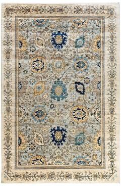Overton "Serapi One-of-a-Kind Hand-Knotted Area Rug - Gray, 5' 9"" x 8' 7"" - 5' 9"" x 8' 7"""