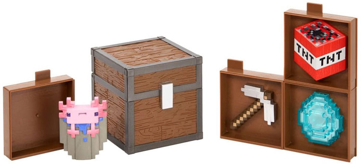 Noble Collection Minecraft Loot Chest Caves Replica 10 cm