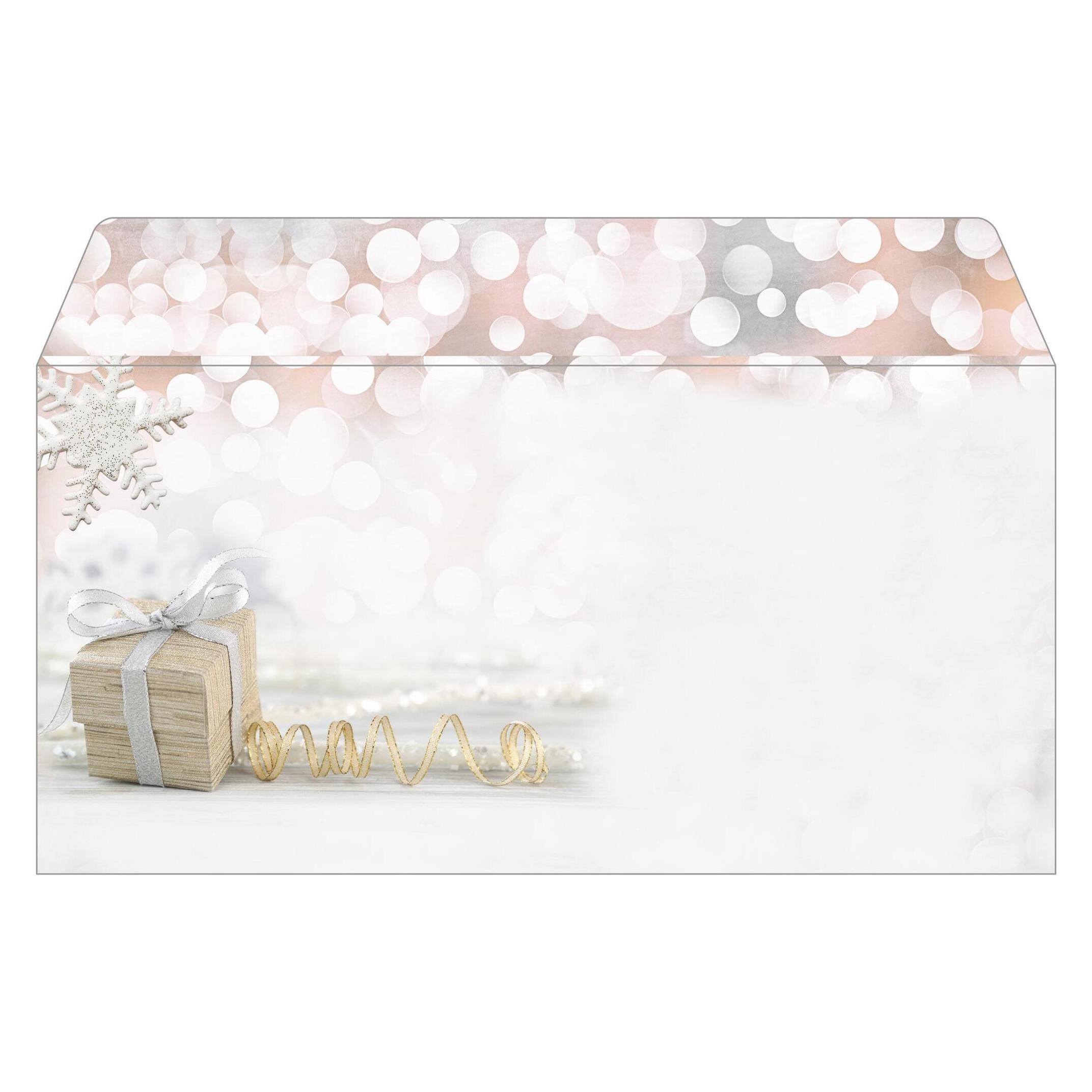 Sigel Weihnachtsumschlag (110 x 220 mm, dl, DL, 50x) (DU135)