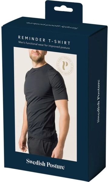 Swedish Posture T-Shirt Herre Posture, Sort, M