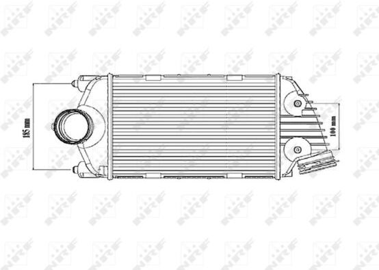 Nrf Ladeluftkühler 30186 Für Porsche