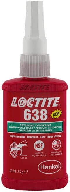 Adhésif d'assemblage Loctite 638 haute résistance 50 ml (1803365)